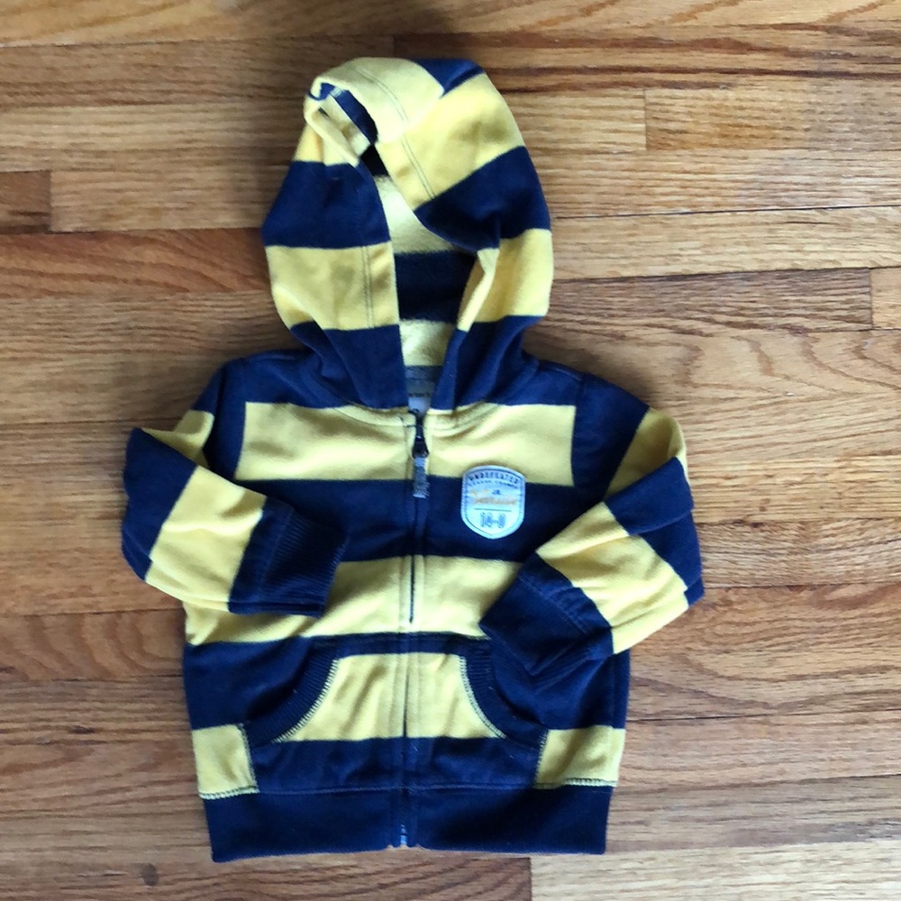 carter’s | rugby striped hoodie | size 9 months